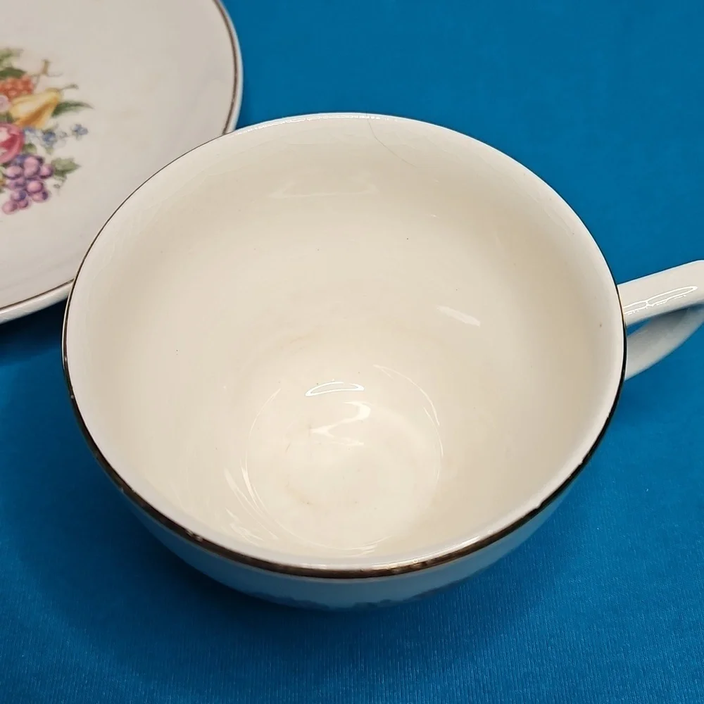 Floral Teacup and Saucer Set